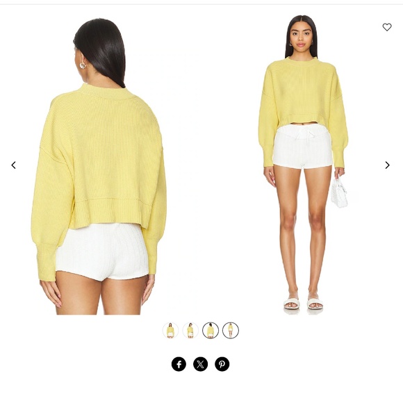 NWOT Free People Easy Street Crop Pullover - Picture 3 of 5